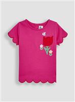 JOJO MAMAN B&Eacute;B&Eacute; Bee Floral Pocket T-Shirt 6-12 months