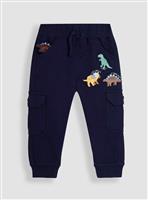 JOJO MAMAN B&Eacute;B&Eacute; Dinosaur Badge Cargo Joggers 12-18 months