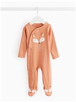 Brown Fox Novelty Sleepsuit 3-6 months
