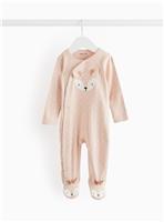 Cream Novelty Deer Sleepsuit Newborn