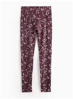 REAKTIV Purple Leopard Print High Waisted Everyday Legging XS