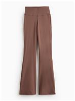REAKTIV Taupe Soft Touch Yoga Kick Flare Legging L