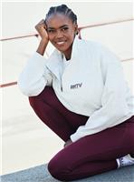 REAKTIV Cream Classic Quarter Zip Funnel Neck Sweat XXL