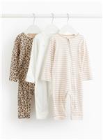 Printed Two-Way Zip Sleepsuit 3 Pack 12-18 months