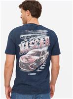 Washed Black Nascar Graphic T-Shirt S