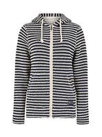 WEIRD FISH Fisher Full Zip Stripe Hooded Macaroni 16