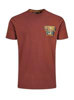 WEIRD FISH Wild Life Heritage Wash Graphic T-Shirt M
