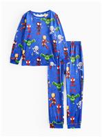 Spidey And His Amazing Friends Print Blue Slinky Pyjamas 1-2 years