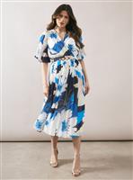 WALLIS Floral Pleated Midi Dress 16