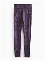 REAKTIV Purple Snake Print High-Waisted Everyday Legging XS