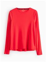 REAKTIV Red Mesh Long Sleeve Workout Top L