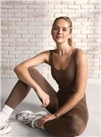 REAKTIV Taupe Unitard XL