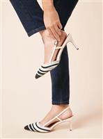 DOROTHY PERKINS Delight Two Tone Slingback Stiletto Court Shoe 3