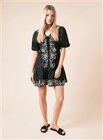 DOROTHY PERKINS Cornelli Poplin Mini Dress 8