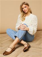 OASIS Belle Leather Maryjane Square Toe Ballet Pumps 3