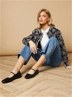 OASIS Belle Leather Maryjane Square Toe Ballet Pumps 4