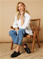 OASIS Leather Brooke Tassel Detail Chunky Loafer 4