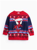 Spidey Red Fairisle Knitted Christmas Jumper 4-5 years