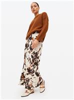 Cow Printed Midaxi Slip Skirt 22