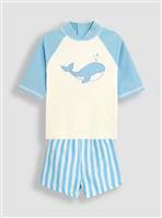 JOJO MAMAN B&Eacute;B&Eacute; Whale 2 Piece Rash Vest Set 2-3 Years