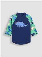 JOJO MAMAN B&Eacute;B&Eacute; Dinosaur Sun Protection Rash Vests 6-12 months