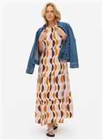 Tu X Scion Geo Print Tiered Midaxi Summer Dress 24