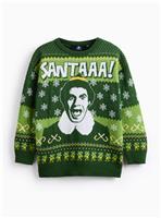 Mini Me Elf Fairisle Green Christmas Jumper 7 years