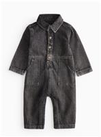 Black Wash Denim Boilersuit 12-18 months