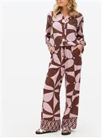 Tu X Scion Pink Geo Printed Wide Leg Co-ord Trousers 24