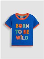 JOJO MAMAN B&Eacute;B&Eacute; Born To Be Wild Boucle T-Shirt 3-4 Years