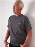 UNION WORKS Grey Logo Pocket T-Shirt M
