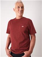 UNION WORKS Dark Red Logo Pocket T-Shirt S