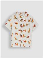 JOJO MAMAN BÉBÉ Safari Cheesecloth Shirt 6-12 months