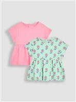 JOJO MAMAN B&Eacute;B&Eacute; 2-Pack Floral T-Shirts 18-24 months