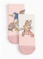 Peter Rabbit Blue Socks 2 Pack 1-6 months