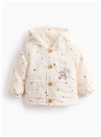Peter Rabbit Cream Floral Embroidered Hooded Jacket 3-6 months