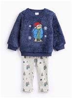 Unisex Paddington Fluffy Top & Leggings Set 3-6 months