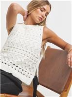 SIMPLY BE Pointelle Tie Side Vest 24-26