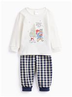 Unisex Christmas Paddington Checked Trouser Pyjama Set Up to 3 mths
