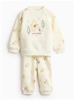 Christmas Winnie The Pooh Print Cream Sweat Set 3-6 months
