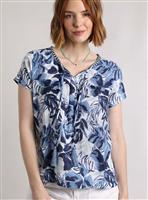 WEIRD FISH Sofia Printed Doublecloth Blouse 12