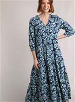 WEIRD FISH Lainey Printed Seersucker Dress 10