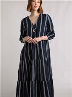 WEIRD FISH Emmy Striped Woven Dress 14