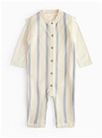 Blue Stripe Knitted Romper Set 3-6 months