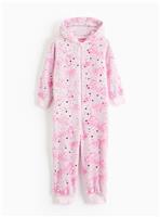 Barbie Pink Print Fleece All-In-One 3-4 years