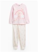 Peppa Pig Pink Dreamer Slogan Jersey Pyjamas 2-3 years