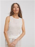 JD WILLIAMS Crochet Vest Cream 26