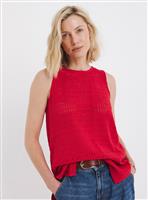 JD WILLIAMS Crochet Vest Rust 18