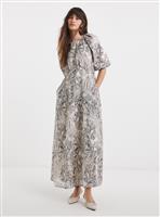 JD WILLIAMS Voile Bubble Sleeve Dress 16