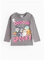 Halloween Bluey Charcoal Long Sleeve T-Shirt 3-4 years
